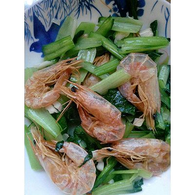 虾干炒油菜