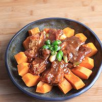 鱼香排骨蒸南瓜#食尚争霸 格兰仕微波炉试用#的做法图解8
