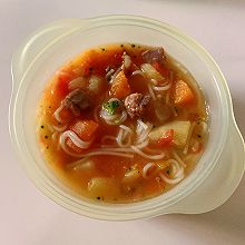 宝宝辅食茄汁牛腩面条