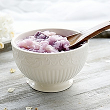 #花10分钟，做一道菜！#紫薯山药粥
