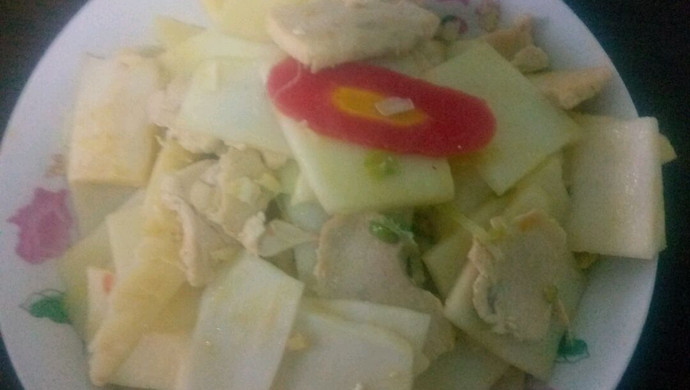 鲜竹笋炒鸡肉