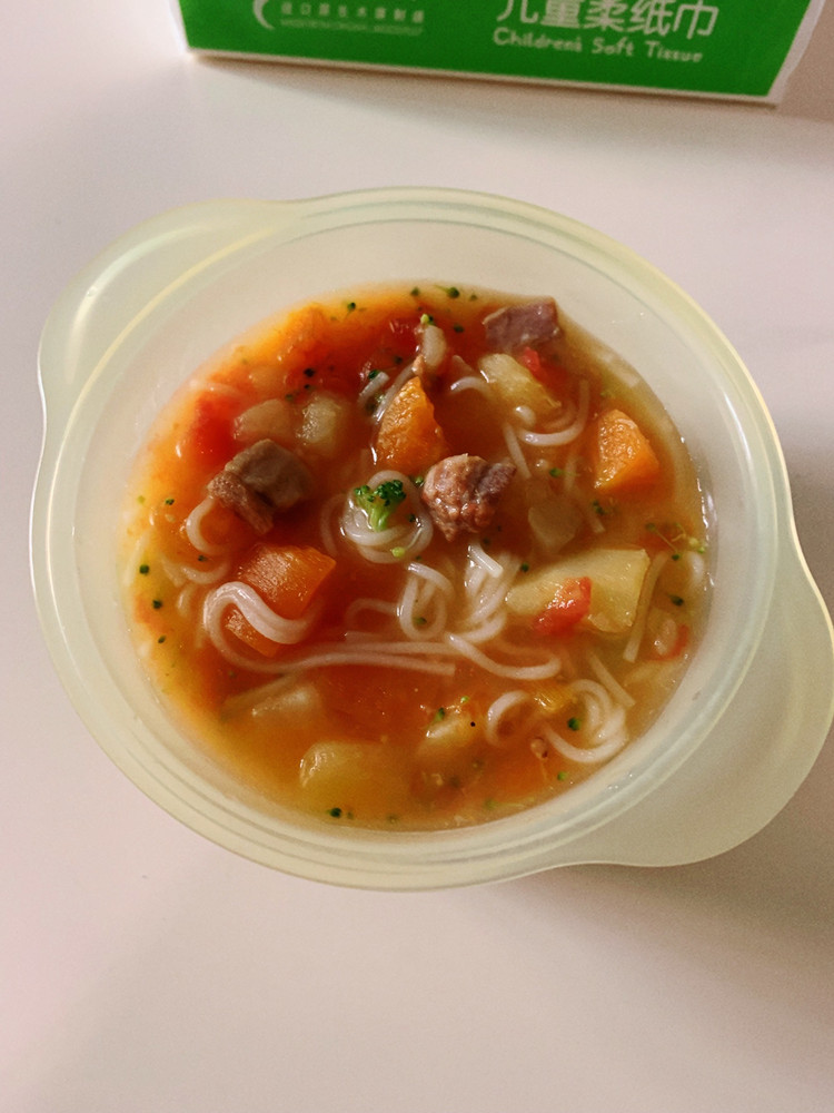 宝宝辅食茄汁牛腩面条的做法