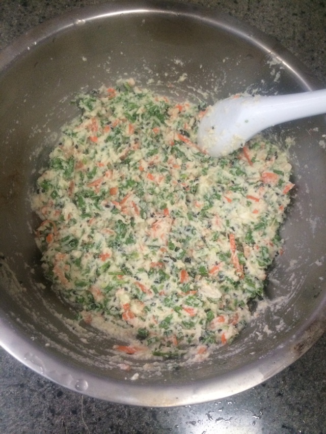 豆渣蔬菜饼（烤箱版）的做法图解2
