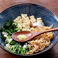#今天吃什么#萝卜樱海鲜豆腐蒸饺的做法图解7