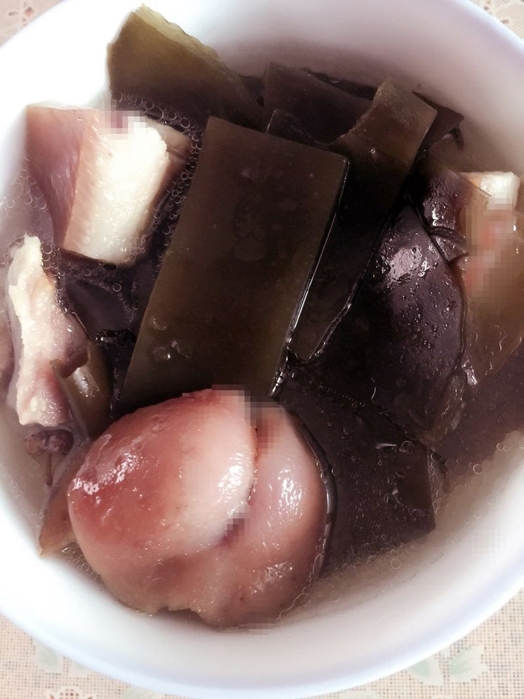 腊肉海带汤(懒人电饭煲版)的做法