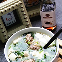 宝宝骨汤翡翠豆腐羹的做法图解5