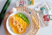 16+8轻断食｜盐渍青瓜滑蛋虾仁饭的做法