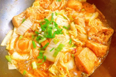 低脂健康的白菜焖豆泡！