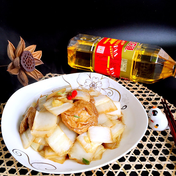 糖醋面筋白菜