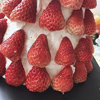 圣诞树草莓蛋糕的做法图解5