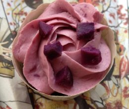 奶酪紫薯蛋糕杯——超简单麦芬法，视觉和味觉的双重享受的做法