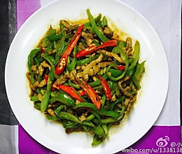 尖椒炒肉丝的做法
