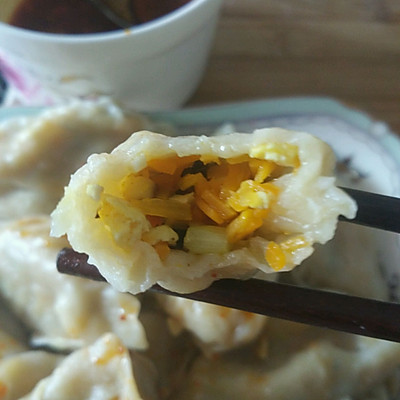 香菇胡萝卜鸡蛋饺子