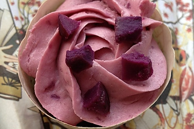 奶酪紫薯蛋糕杯——超简单麦芬法，视觉和味觉的双重享受