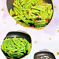 焦香脆嫩，香菜拌干煸四季豆的做法图解2