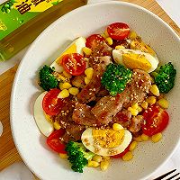 #豪吉藤椒油真香来袭#藤椒油牛排沙拉的做法图解8