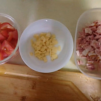 培根番茄芝士土豆泥的做法图解2
