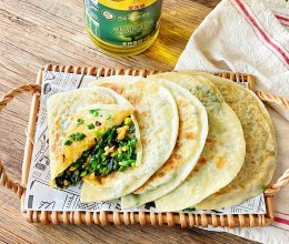 #金龙鱼橄榄油调和油520美食菜谱#煎韭菜饼的做法