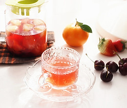 简单做出冰糖水果乌龙茶，清爽去腻，消脂提神的做法