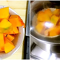 养生元气早餐-红豆薏米南瓜煲#樱花味道#的做法图解5