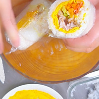 #奶香四溢 暖锅佳味#鸡腿肉松饭团的做法图解8