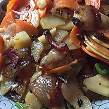 腊肉炒土豆