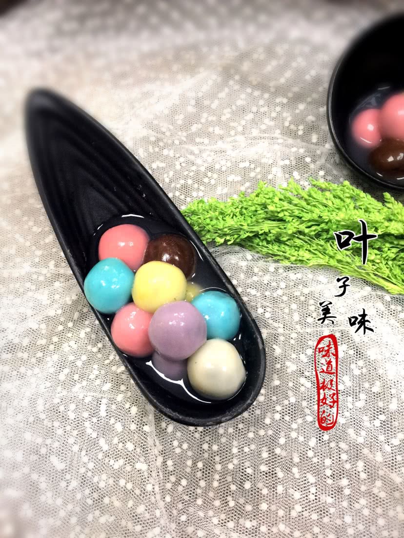 五彩缤纷汤圆的做法图解14