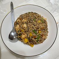 水蜜桃海鲜铁板炒饭的做法图解12