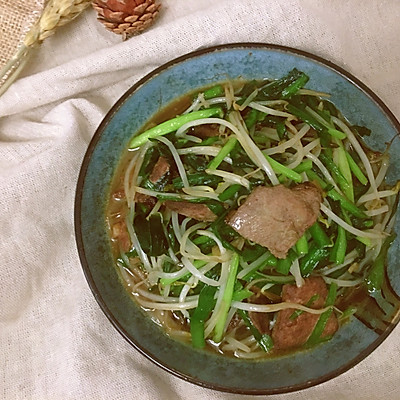 中华料理最高 之猪肝韭菜豆芽混炒