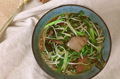 中华料理最高 之猪肝韭菜豆芽混炒