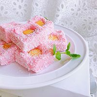 #秋天怎么吃#粉嫩软萌—果粒牛奶小方的做法图解10