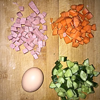 什锦蛋炒饭的做法图解1