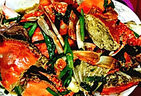 葱姜炒海蟹的做法