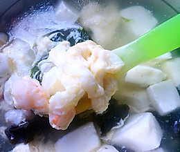 婴儿辅食-鲜虾豆腐汤的做法