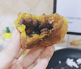 南瓜红豆馅炸糕炸南瓜饼的做法