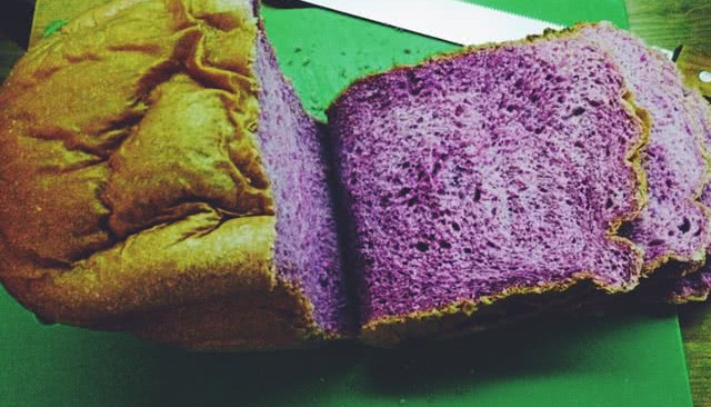 奶香紫薯吐司(面包机版)的做法