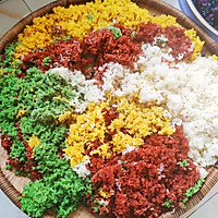 七彩糯米饭   纯植物染色的糯米饭的做法图解7