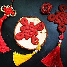 中国结曲奇 复古造型饼干#我爱我的祖国