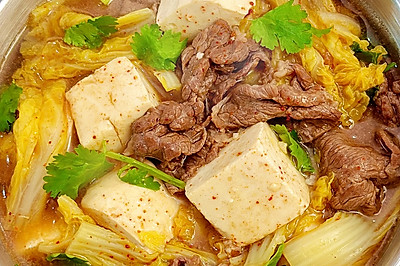 娃娃菜牛肉豆腐