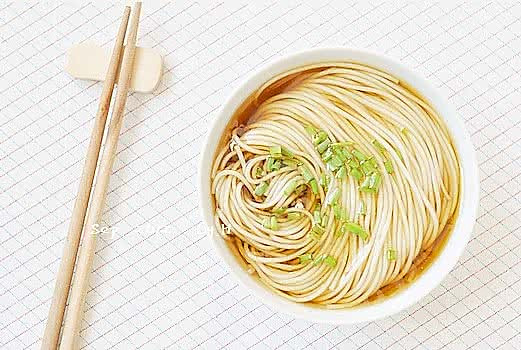 小葱麻油酱油面