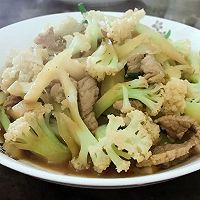 肉片炒花菜的做法图解7