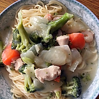 芝士鸡肉意面荟奶油的做法图解8