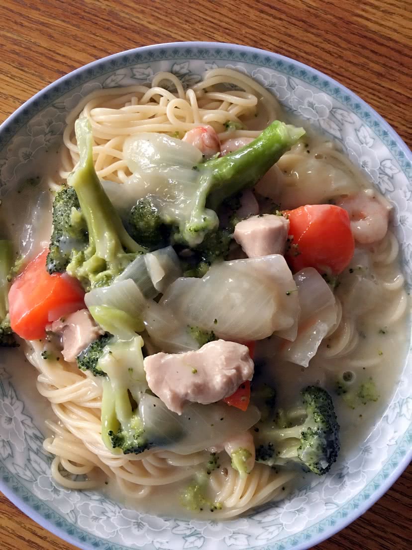 芝士鸡肉意面荟奶油的做法图解8