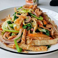 什锦鸡丝焖炒饼的做法图解8