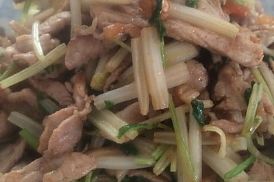 芹菜炒肉片