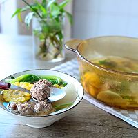 生汆牛肉丸子汤— 秋季养生汤的做法图解15