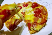 火腿番茄披萨——小清新文艺的结合的做法