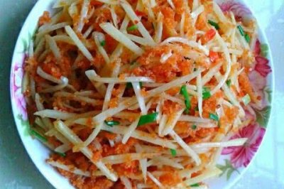 炸胡椒炒土豆丝