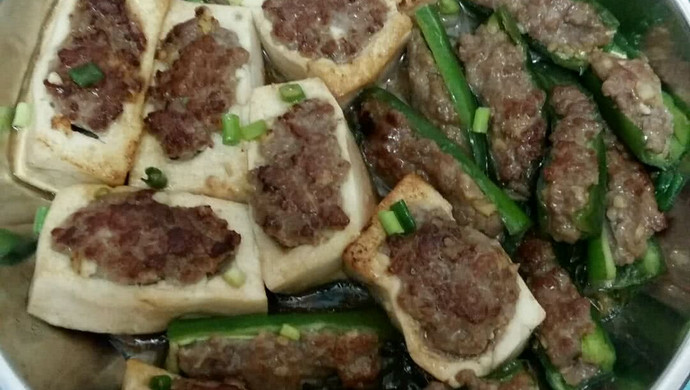 客家瘦肉良豆腐青椒