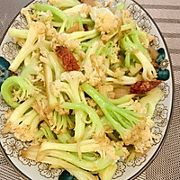 家常清炒青梗菜花的做法图解5